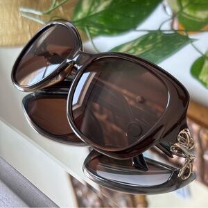 Valentino | Women’s Elegant Brown Sunglass Frames with Bow Detail V639S 210